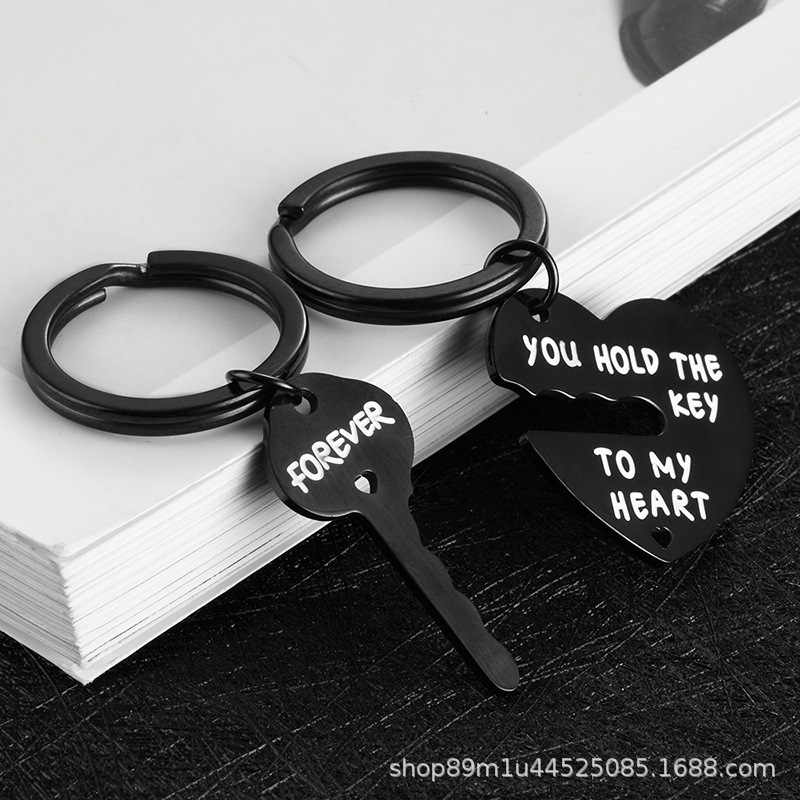 Fashion Bag Decoration Key Chain With Logo Custom Wholesale For Couple