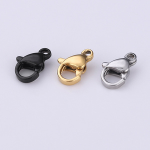 High Polishing Stainless Steel Lobster Clasps Lobster Claw Different Size Clasps For Jewelry Making Findings