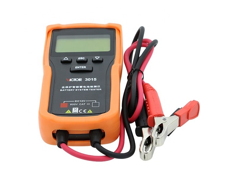 VICTOR 3015 Smart Automotive 12V Lead-acid Battery Tester 100 - 1700 CCA 9v -18v Voltage Electrical Analyzer