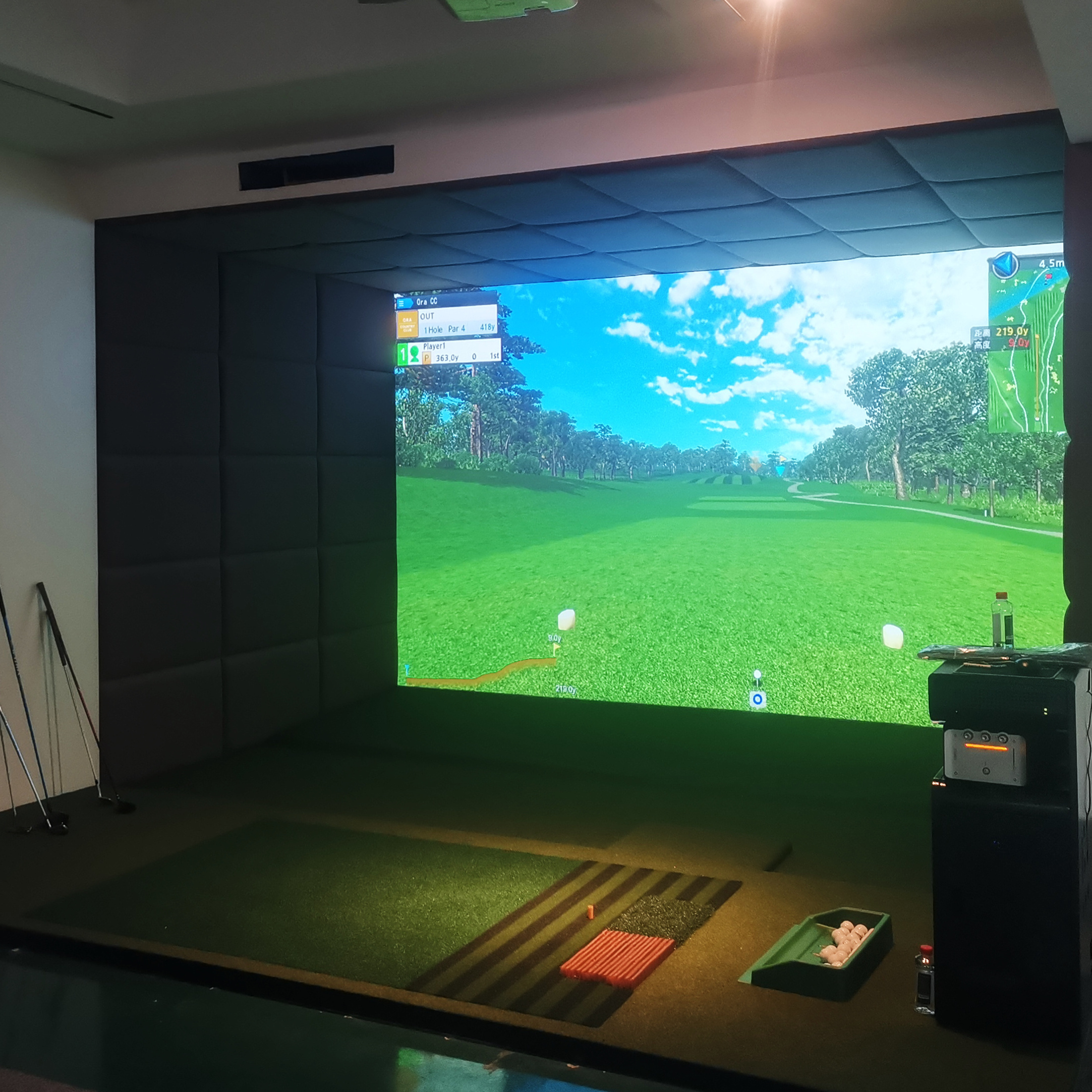 ETD-2A  High Speed Camera Full HD Luxury Golf Simulator Equipment with Unique dual golf software-Special promotion price