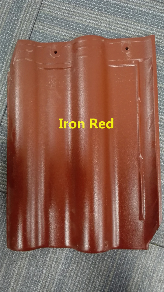 Kerala 300x400mm Glossy Rose Red Clay Roof Tile