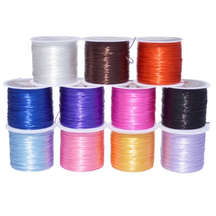 High Elastic Nylon Thread Weaving Clear Elastic Thread Power Elastic Beading Thread Rubber Stretchy Cord  For Bracelet