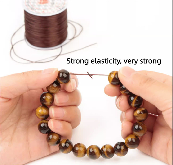 High Elastic Nylon Thread Weaving Clear Elastic Thread Power Elastic Beading Thread Rubber Stretchy Cord  For Bracelet