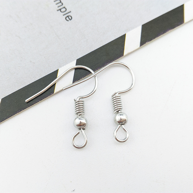 Ear stud Stainless Steel Earring Findings Ear Wire Hook 18mm Earring Hook For DIY Jewelry Making  Accessories Wholesale