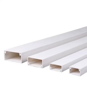 OEM Yitkor  Electric Wireway Cable Channel Square Underfloor Plastic Trunking 2X2 Compartment Trunking PVC Types of Cable Duct