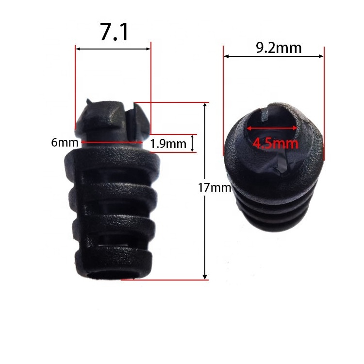 4mm Inner Dia PVC Strain Relief Cord Boot Protector Power Tool Hose Black White 4 4.1 4.2 4.5 4.6mm Silicone Rubber Cable Sleeve