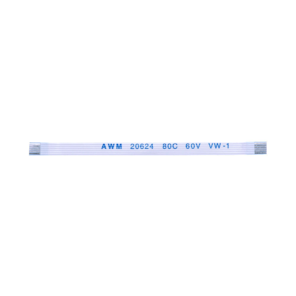 6P Line length 6CM-40CM 10CM 15CM 20CM 25CM Flat Flexible Cable FFC FPC LCD Cable AWM 20624 80C 60V VW-1 Pitch 0.5 1.0MM