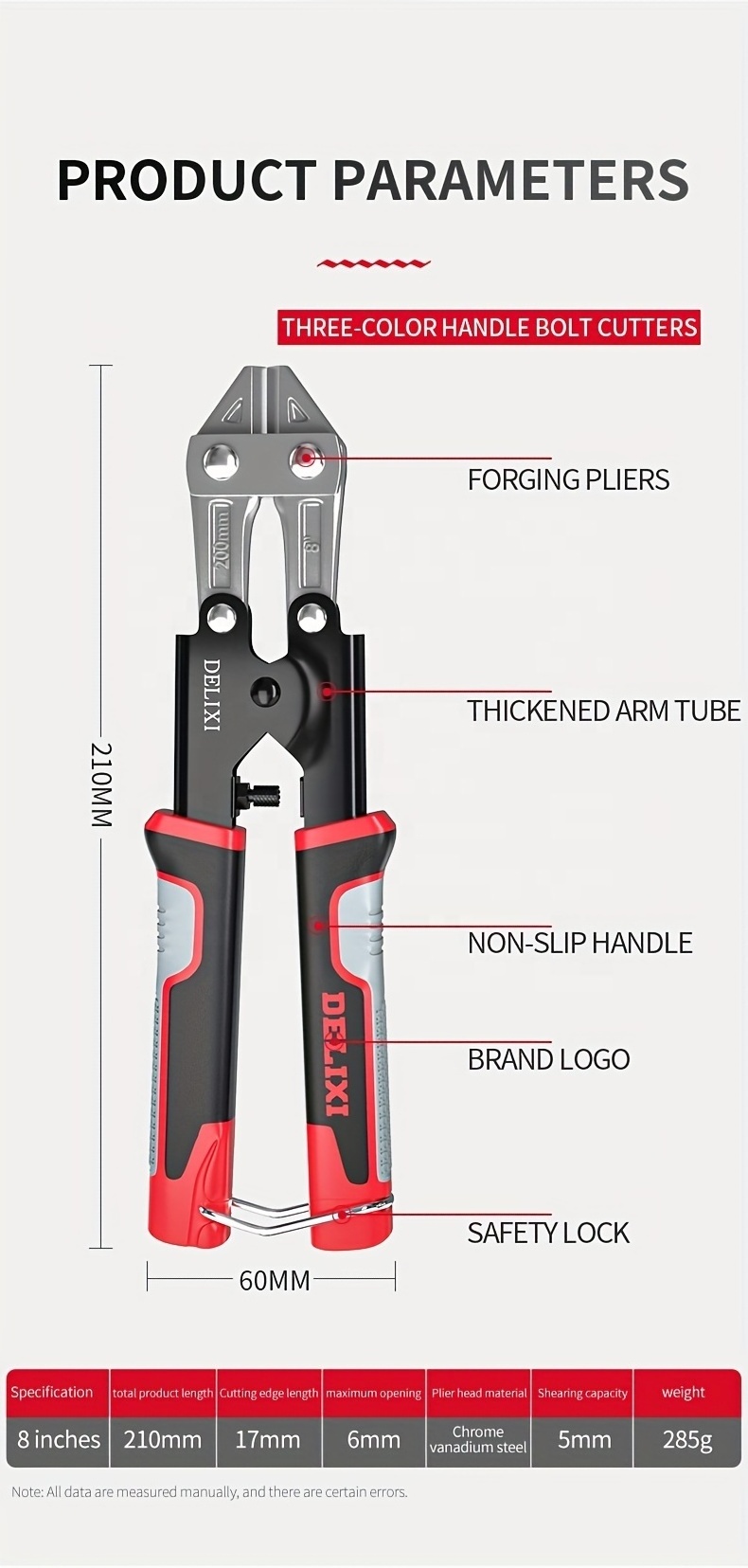 Bolt cutters, scissors, rebar shear pliers, multi-functional, labor-saving wire cutters, vigorous wire cutters, wire cutters