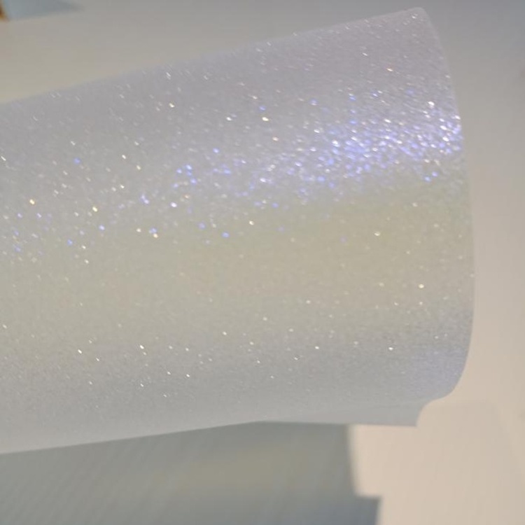 Transparent cpp Glitter Film Roll Clear Sparkle Lamination Film for coffee bag