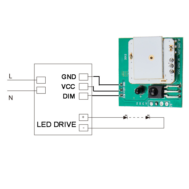 12v dc long distance outdoor ceiling mount microwave motion sensor