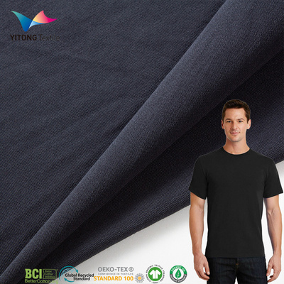 Wholesale 180 gsm Cotton Knitted Fabric Cotton Single Jersey Fabric 95% Cotton 5% Spandex Elastane Fabric for t-shirt