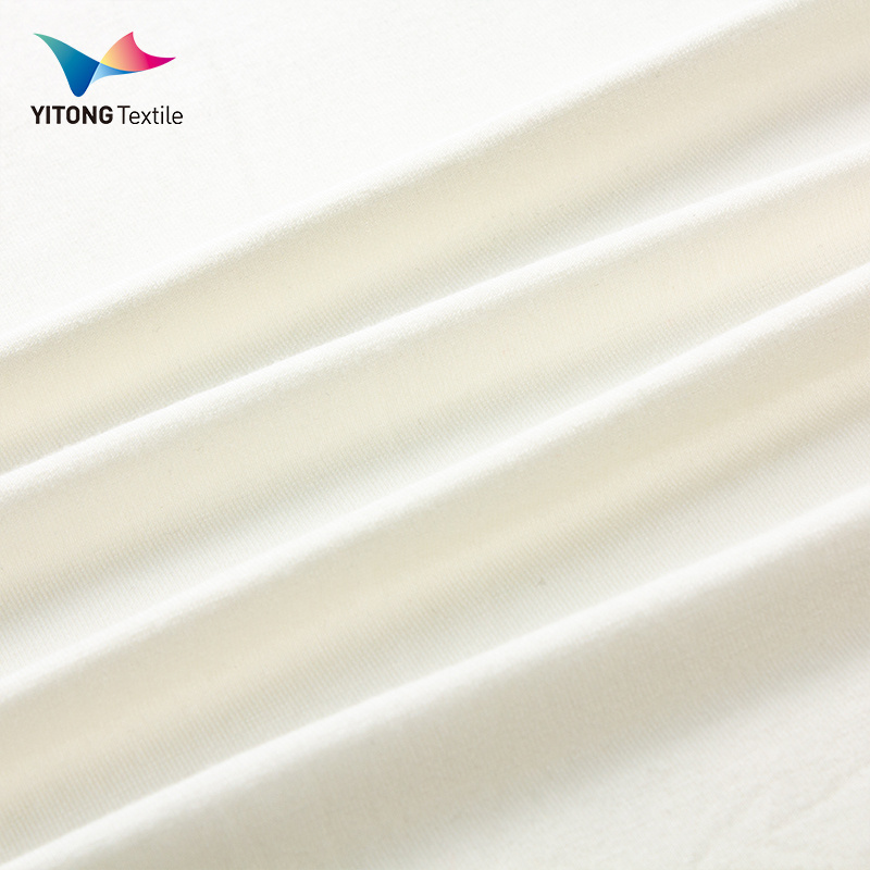 180 gsm Anti-Bacterial Bamboo Fabric 95% Bamboo 5% Spandex Fabric for T-shirt Loungewear Clothing