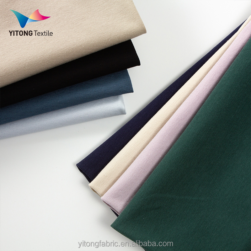 180 GSM Cotton Single Jersey Knit Fabric 70 Cotton 30 Polyester Fabric for Underwear Tshirt Clothing