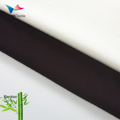 180 gsm Anti-Bacterial Bamboo Fabric 95% Bamboo 5% Spandex Fabric for T-shirt Loungewear Clothing