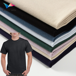 180 GSM Cotton Single Jersey Knit Fabric 70 Cotton 30 Polyester Fabric for Underwear Tshirt Clothing