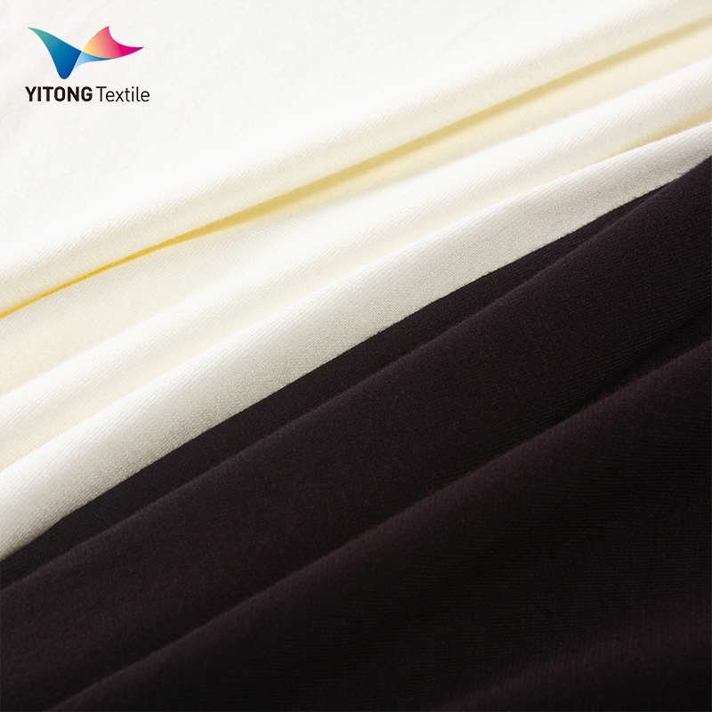 180 gsm Anti-Bacterial Bamboo Fabric 95% Bamboo 5% Spandex Fabric for T-shirt Loungewear Clothing