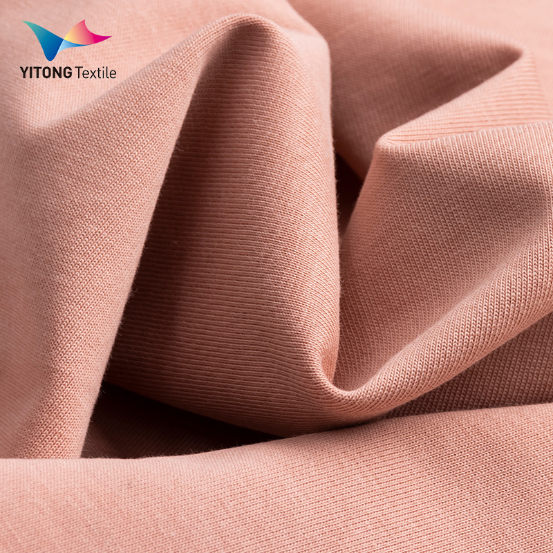 Wholesale Stretch Cotton Fabric Organic Knitted Cotton Fabric 100% Cotton Fabric for T Shirt