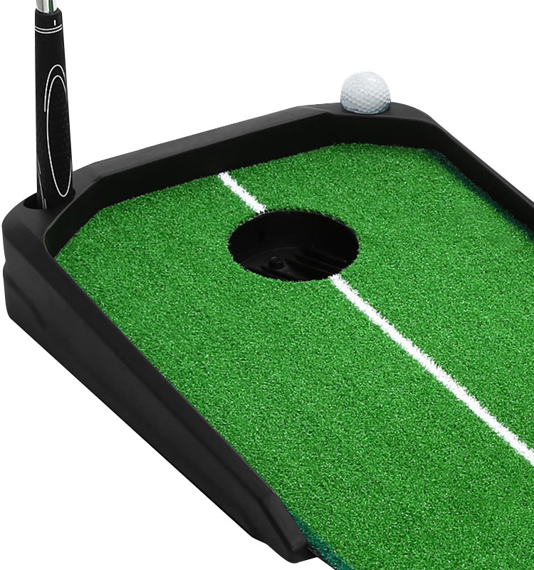 Green mat automatic return golf putter training auxiliary accessories men's golf simulator