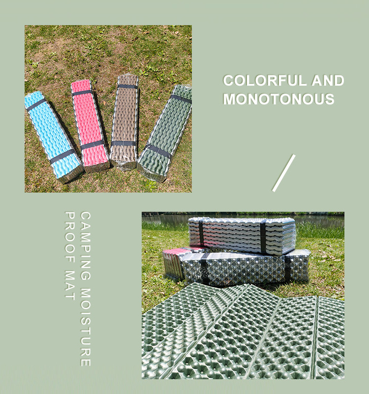 The New Folding Mat Honeycomb Egg Trough Camping Mat Folding Sleeping Pad Outdoor Folding Camping Mat