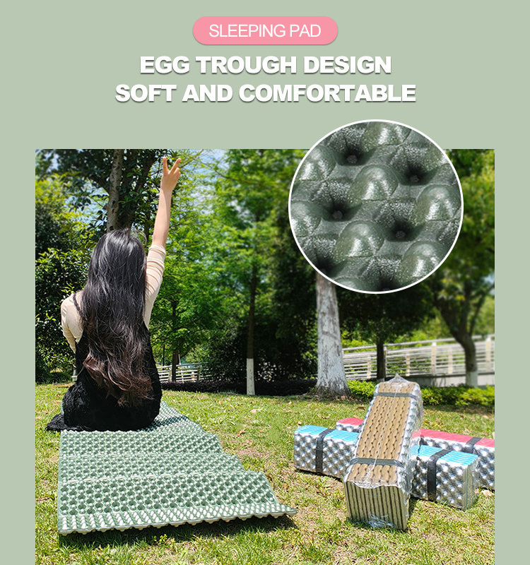 The New Folding Mat Honeycomb Egg Trough Camping Mat Folding Sleeping Pad Outdoor Folding Camping Mat