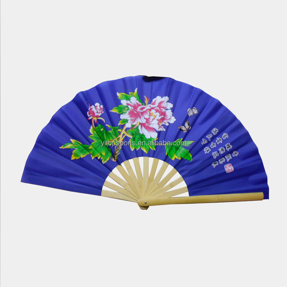 Hot sale tai chi kung fu fan double side Chinese traditional Tai Chi fan kung fu fan