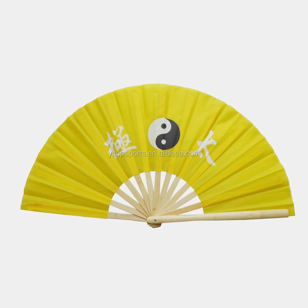 Chinese traditional Tai Chi folding fan kung fu fan bamboo taichi taiji fan