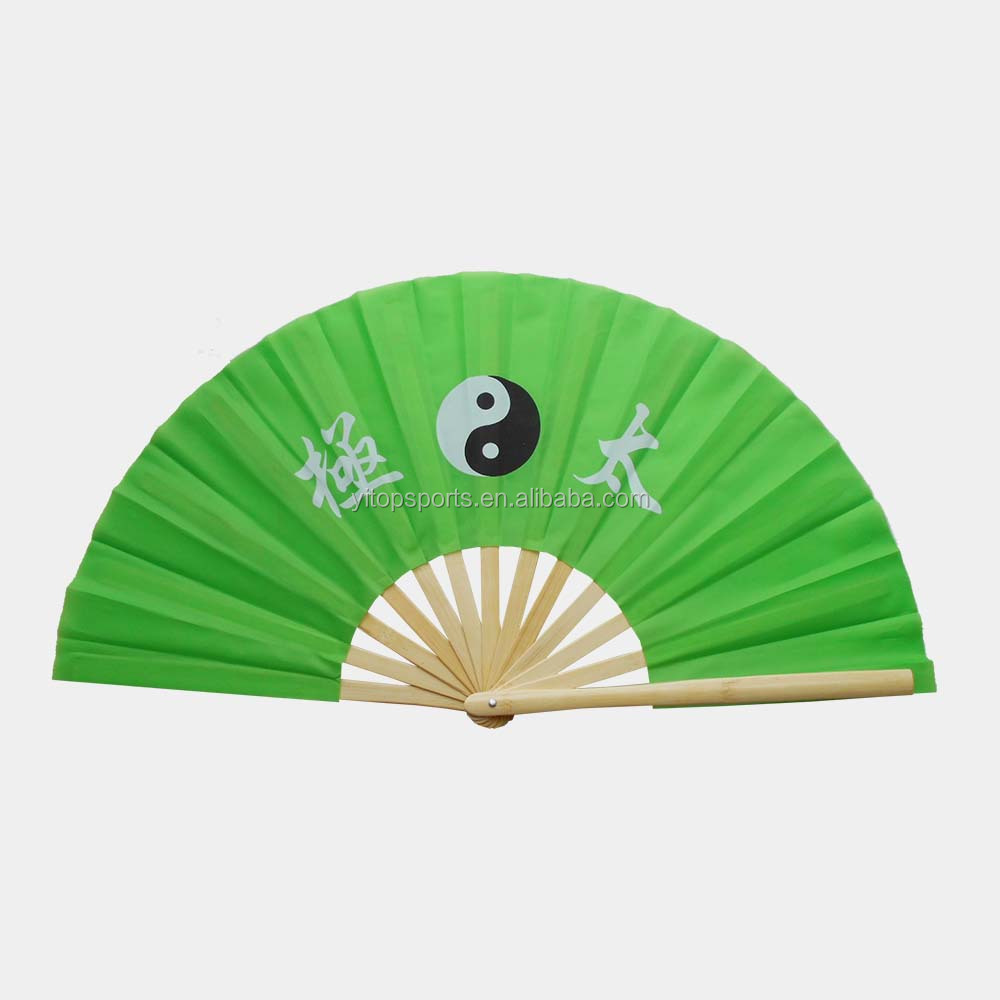 Chinese traditional Tai Chi folding fan kung fu fan bamboo taichi taiji fan