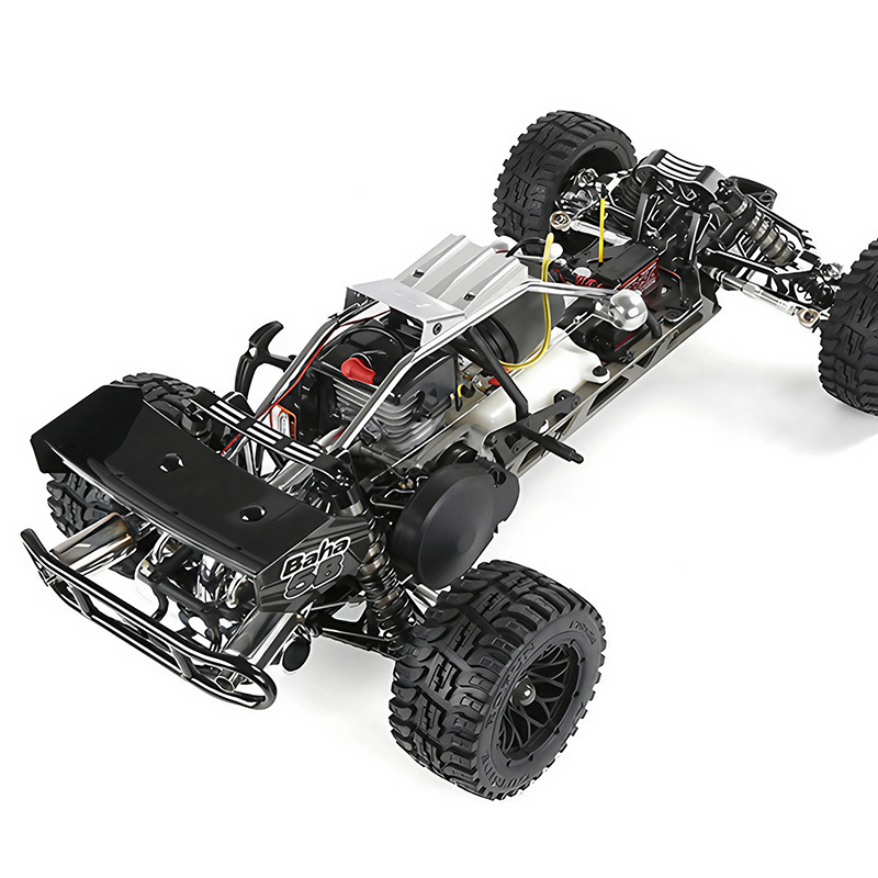 BAHA450 45CC 5TH Scale RWD Professional CNC Aluminum Alloy Metal 75KG Servo Nitro Gas Big RC Gasoline Car Hobby Grade Baja TRUCK