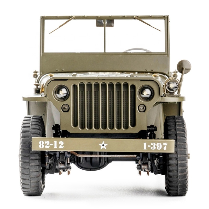 ROCHobby FMS 1941 Willys MB Scaler Jeeps RTR 2.4G 1/12 Scale All Terrain 4WD Remote Control RC Mini Crawler 4X4 Hobby Toy