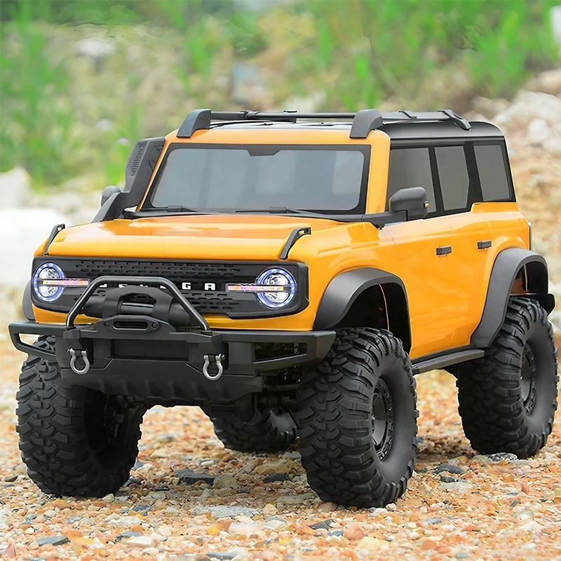 HB R1001 R1002 Bronco 1:10 Scale 4WD Off-Road RC Rock Crawler Truck 4X4 with Advanced LED Lighting and Hobbywing ESC RTR