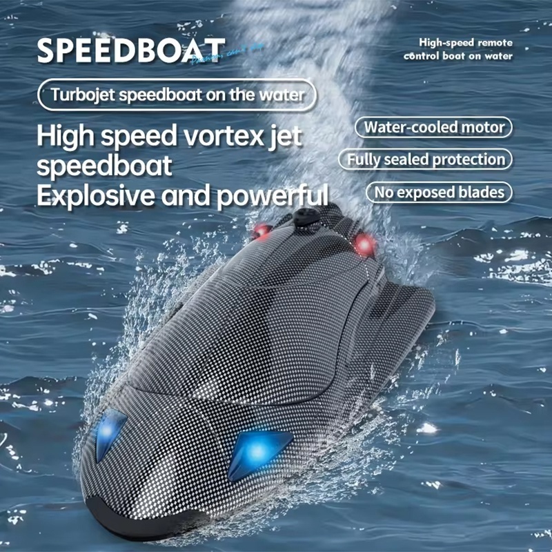 FY011 Turbojet RC Jet Boat with 40KM/H Top Speed Self-righting Capabilities and 2.4G Remote Control for Thrilling Water Races