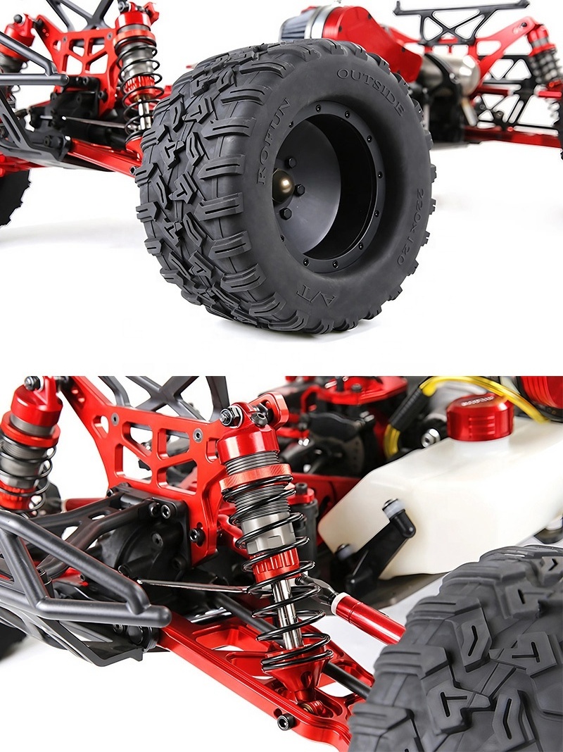 ROVAN XLT Two Stroke Engine 4WD 2.4G GT3B Steel Alloy Hydraulic CNC Metal Nitro Fuel Big Wheel RC 45CC Monster Truck 1 5 Scale