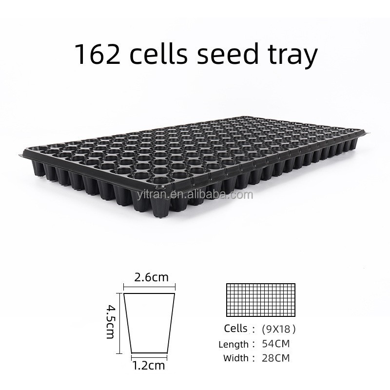 162 Cells Plant Nursery Seedling Trays Vegetable Plug Seed Starting Tray