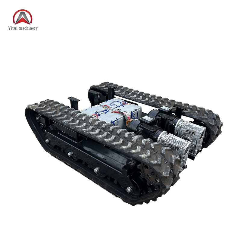 Remote control machine Mini remote control track chassis platform crawler tracked chassis machines for robot lawn mower chassis