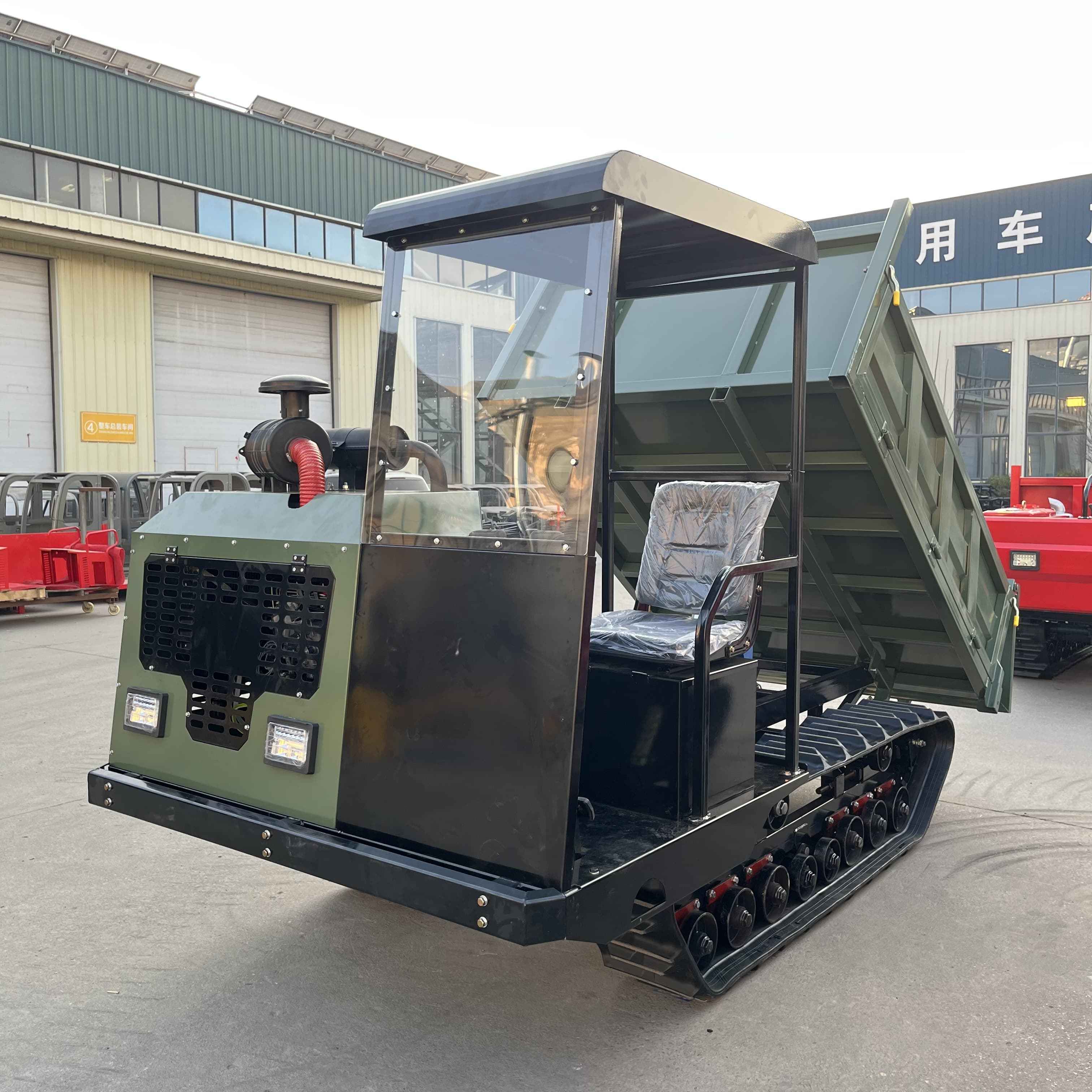 China self loading electric diesel truck mini dumper crawler dumper tracked dumper electric 500kg 800kg 4x4 truck self loading