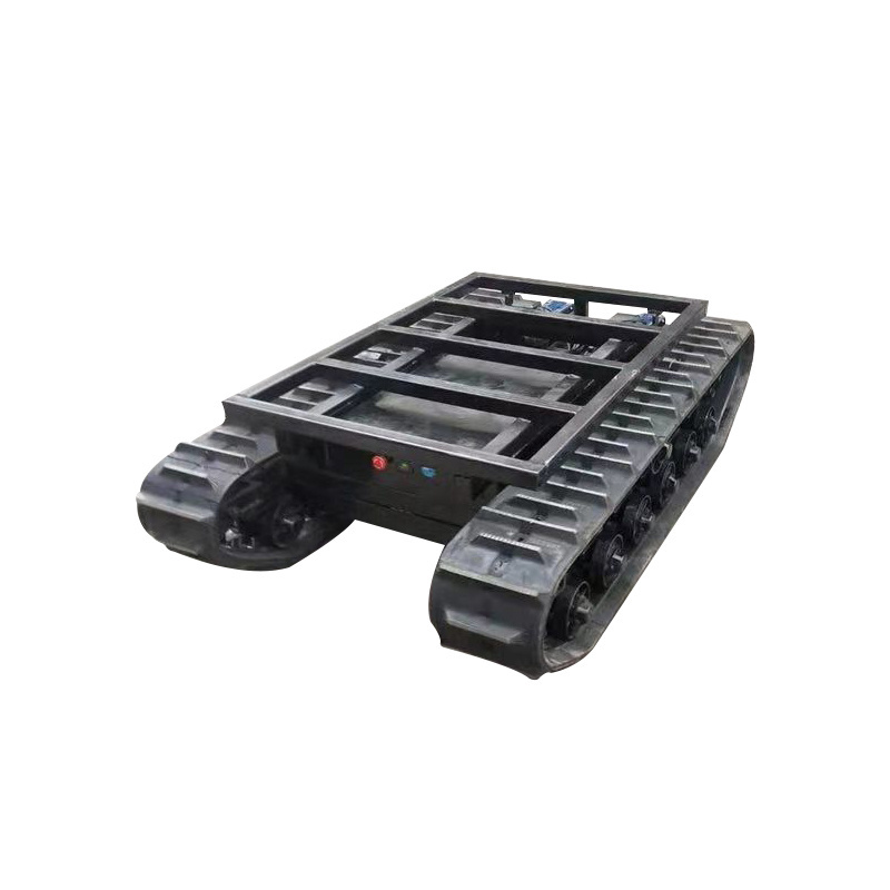 Manufacturer Agriculture Rubber Track Undercarriage Stair Climbing Personal Steel Robotic Tracked Vehicle Chassis