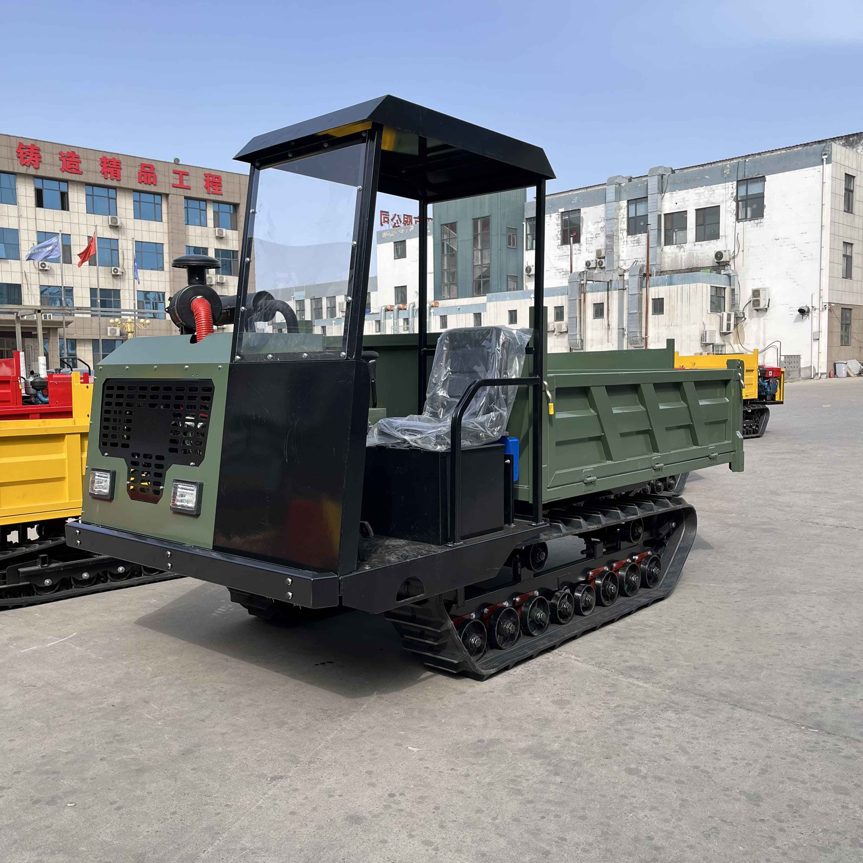 China self loading electric diesel truck mini dumper crawler dumper tracked dumper electric 500kg 800kg 4x4 truck self loading