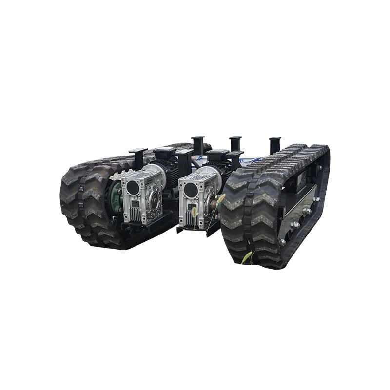 Remote Control Smart Robot Tank Chassis Electric Crawler Metal Track Tank Chassis 4 Wheel With Controller