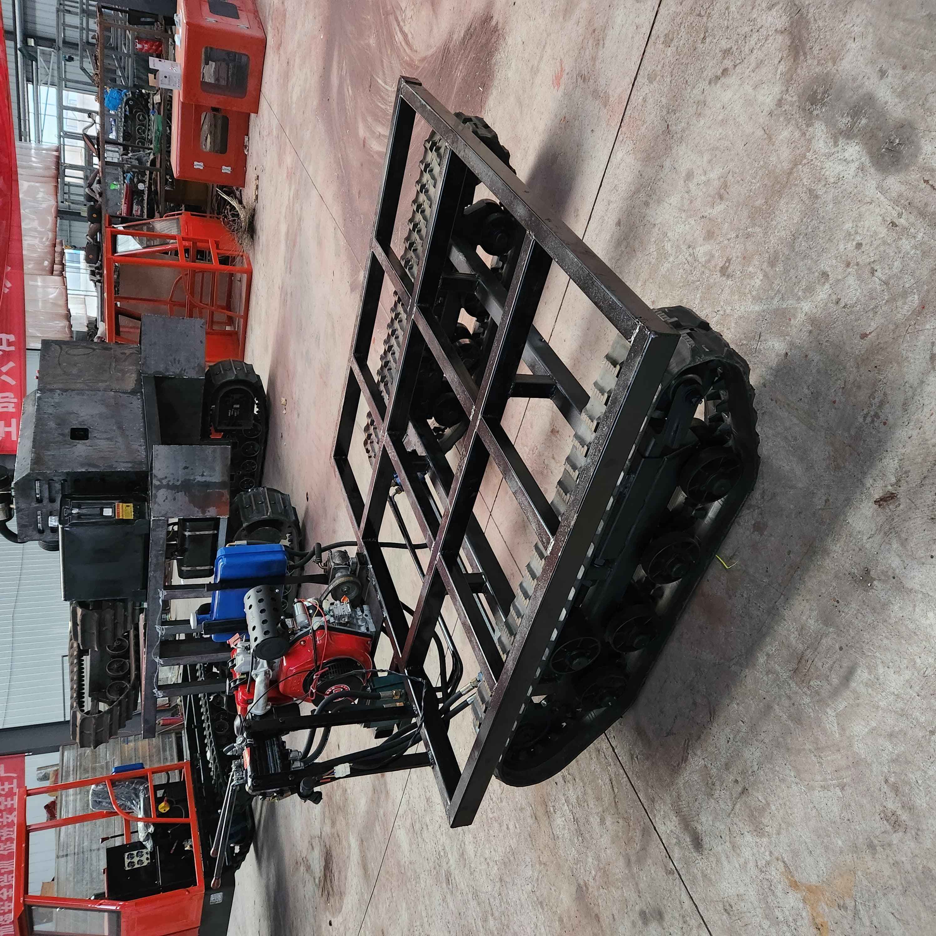 Manufacturer Agriculture Rubber Track Undercarriage Stair Climbing Personal Steel Robotic Tracked Vehicle Chassis