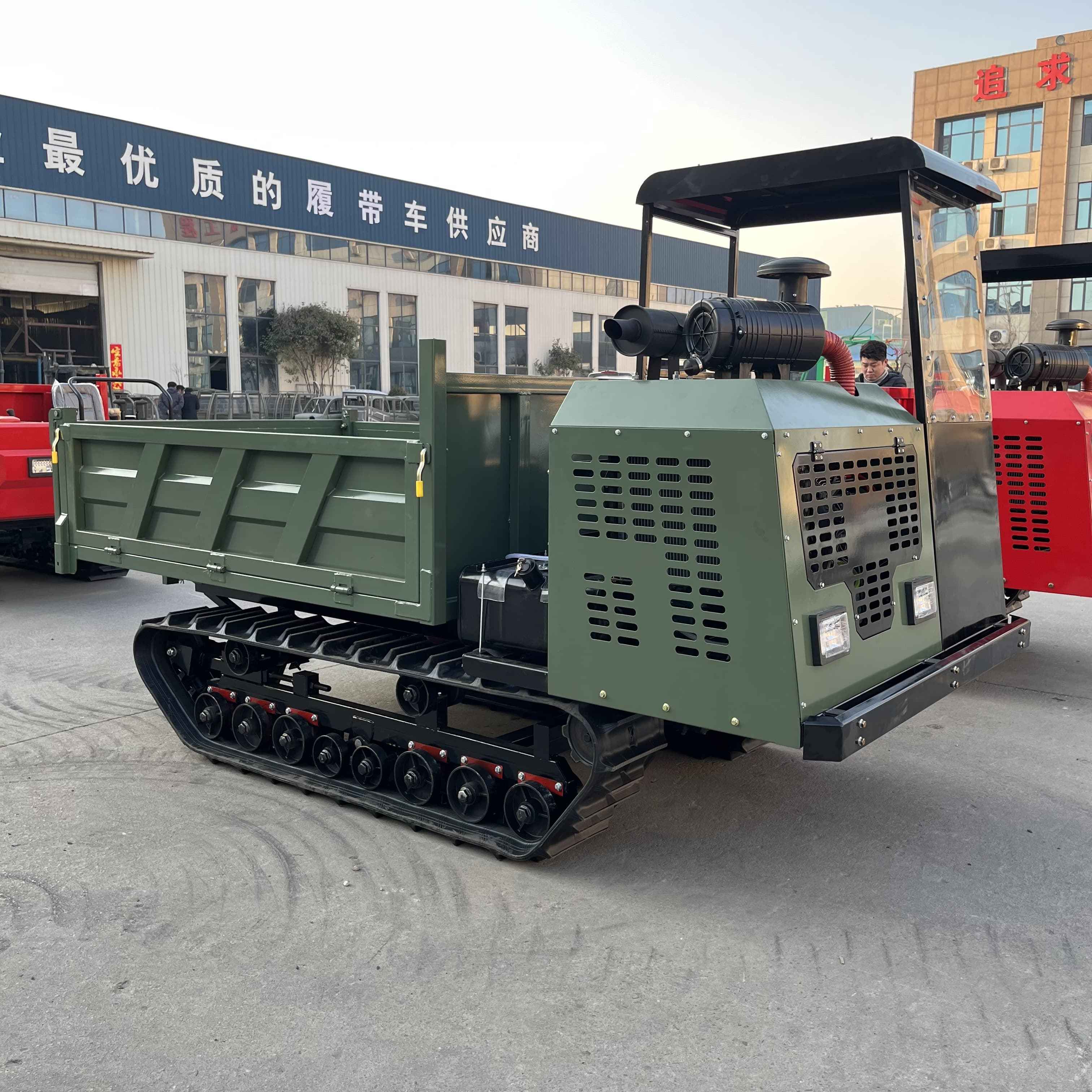 China self loading electric diesel truck mini dumper crawler dumper tracked dumper electric 500kg 800kg 4x4 truck self loading