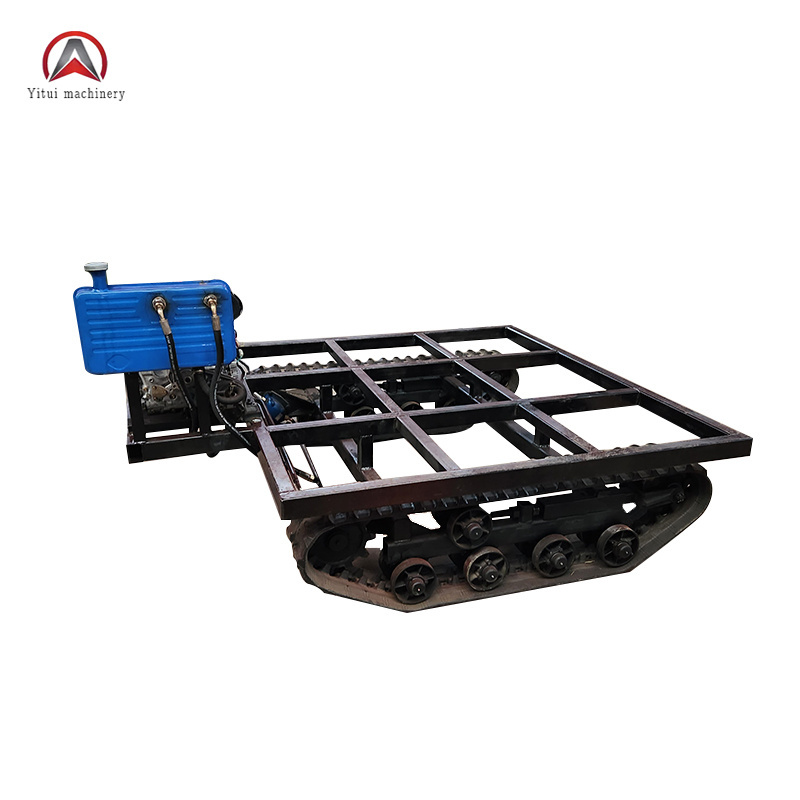 Manufacturer Agriculture Rubber Track Undercarriage Stair Climbing Personal Steel Robotic Tracked Vehicle Chassis