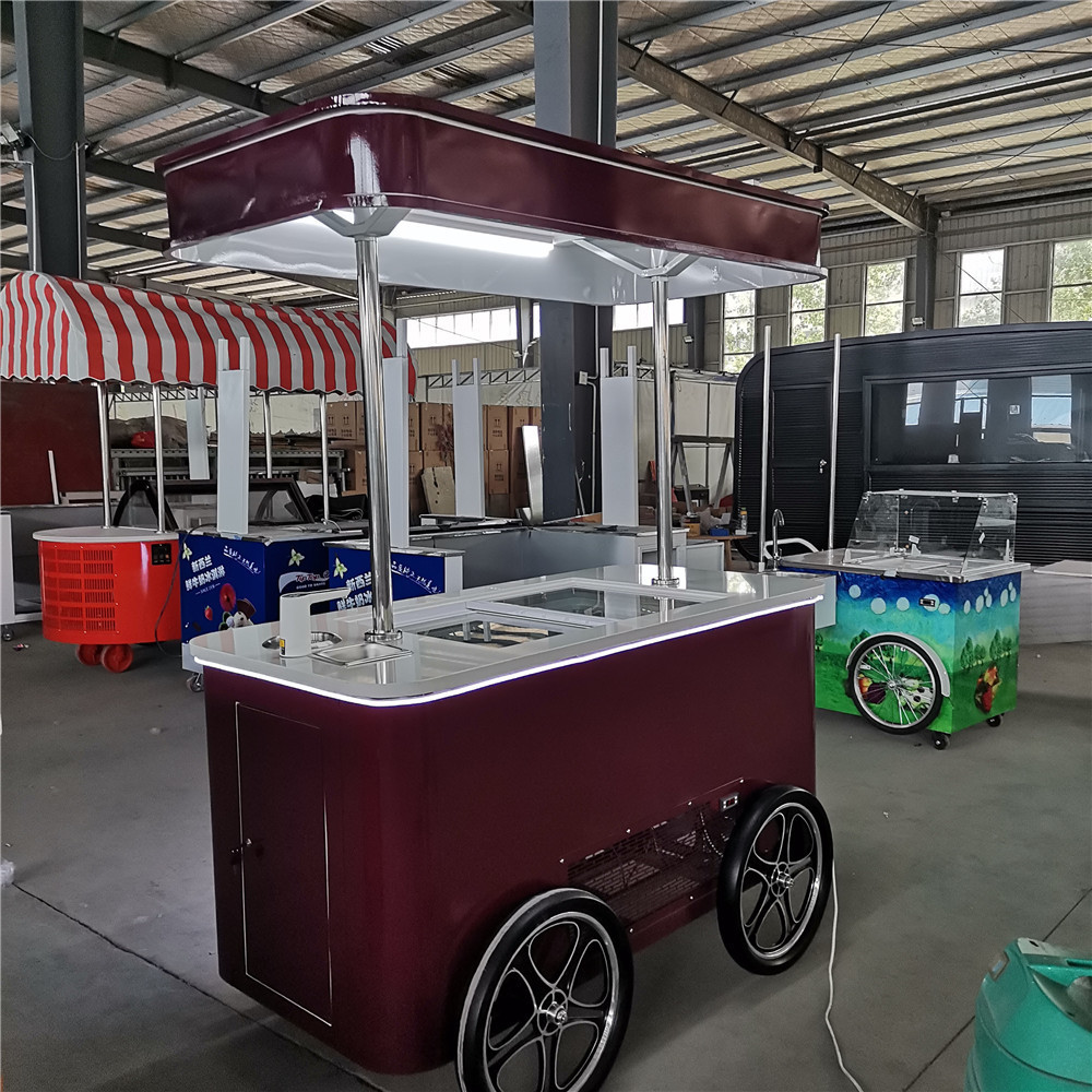 3 wheel ice cream tricycle mobile refrigerator cart for sale coffee  cargo bike