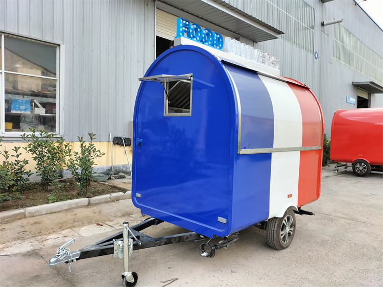 Zhengzhou YITUO Modern Outdoor Food Carts with Air Condition Umbrella Color