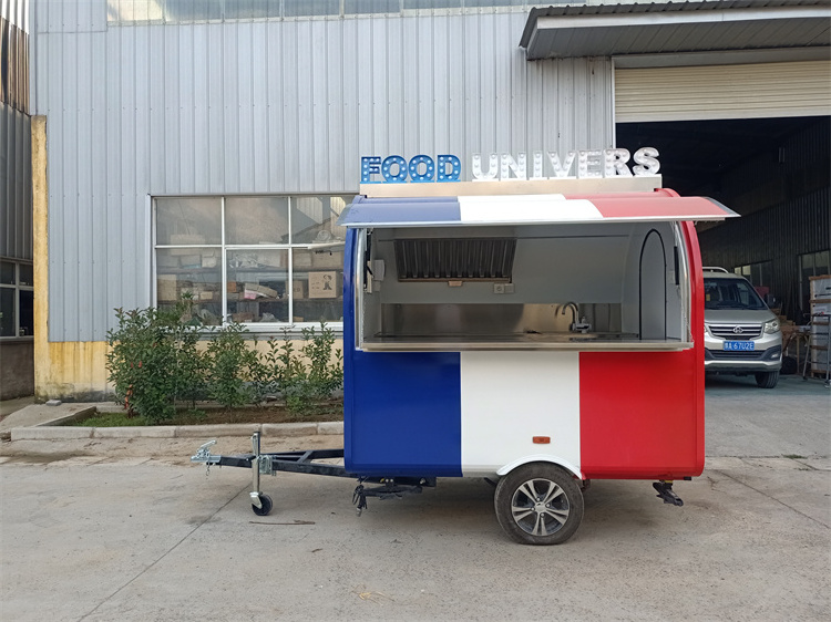 Zhengzhou YITUO Modern Outdoor Food Carts with Air Condition Umbrella Color