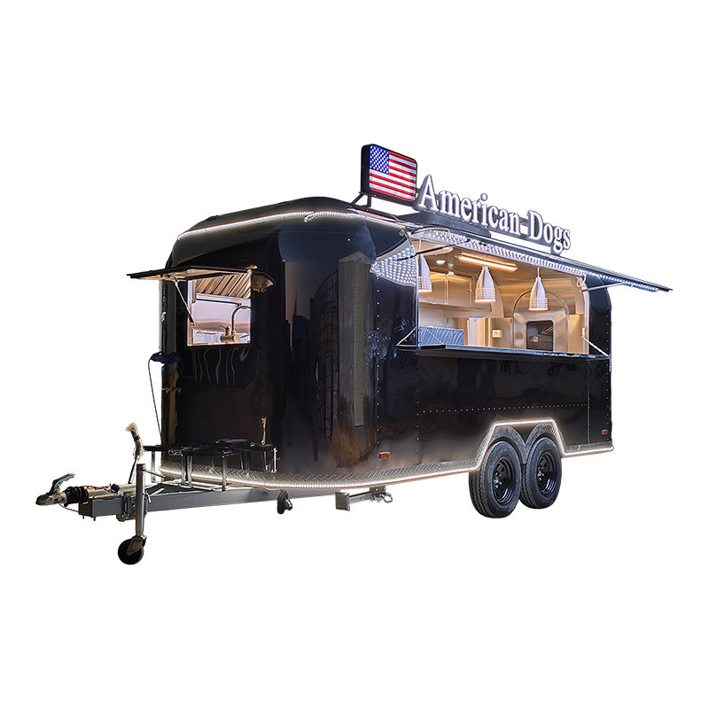 YITUO Mobile Van Air Stream Consession Trailer Airstream Food Trailer Stainless Steel Truck with CE Approved