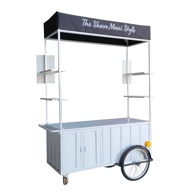 CE Cert Outdoor Sale Candy  Ice Cream Push Vending Carts art Outdoor Sale Candy Cart Mobile Kitchen Ice Cream For Sale