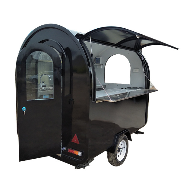 Coffee Rolling Umbrella Tent Large Food Cart