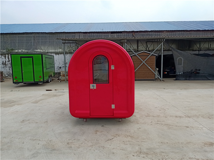 Certificated Power Bike street snack Fast Mobile Kiosk Caravan Truck Trailer Car Factory Wholesale Bagel Food Cart