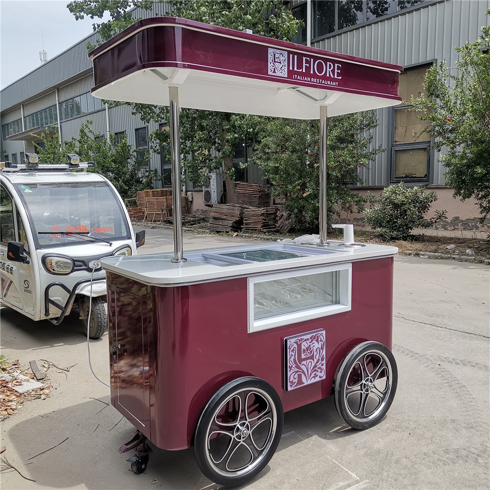 3 wheel ice cream tricycle mobile refrigerator cart for sale coffee  cargo bike