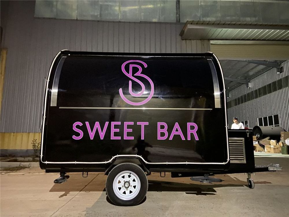 2023 CE Approved Snack Food Service Car Frozen Rolled Ice Cream Trucks Food Cart for Sale